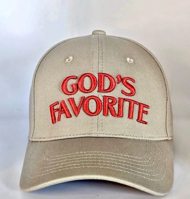 God's Favorite Khaki Curved Cap